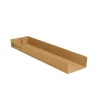 PAPSTAR Snacktrays, Pappe "pure" 3 cm x 7,3 cm x 28,5 cm braun "100% Fair"