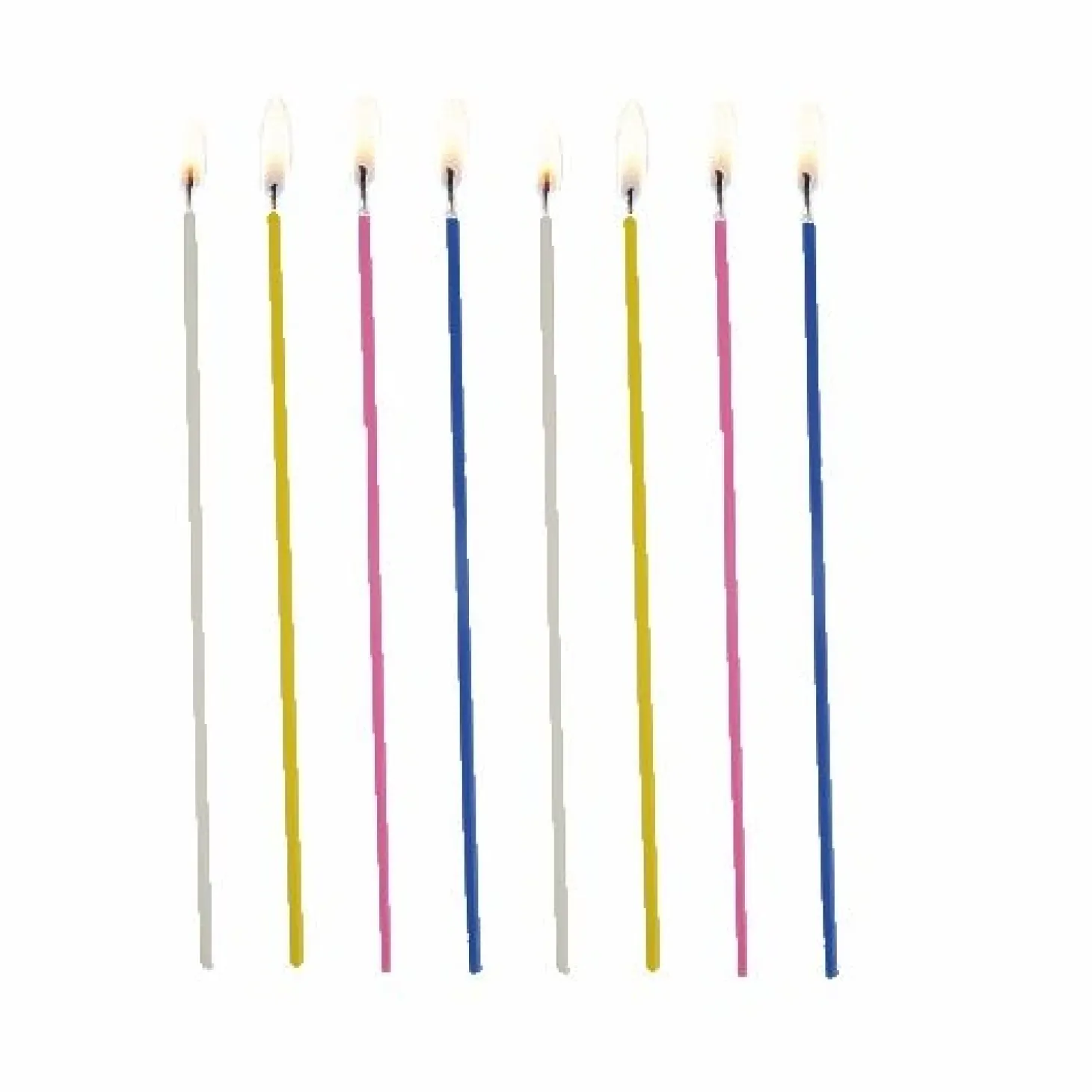PAPSTAR Spaghettikerzen Ø 3 mm, 16,5 cm farbig sortiert