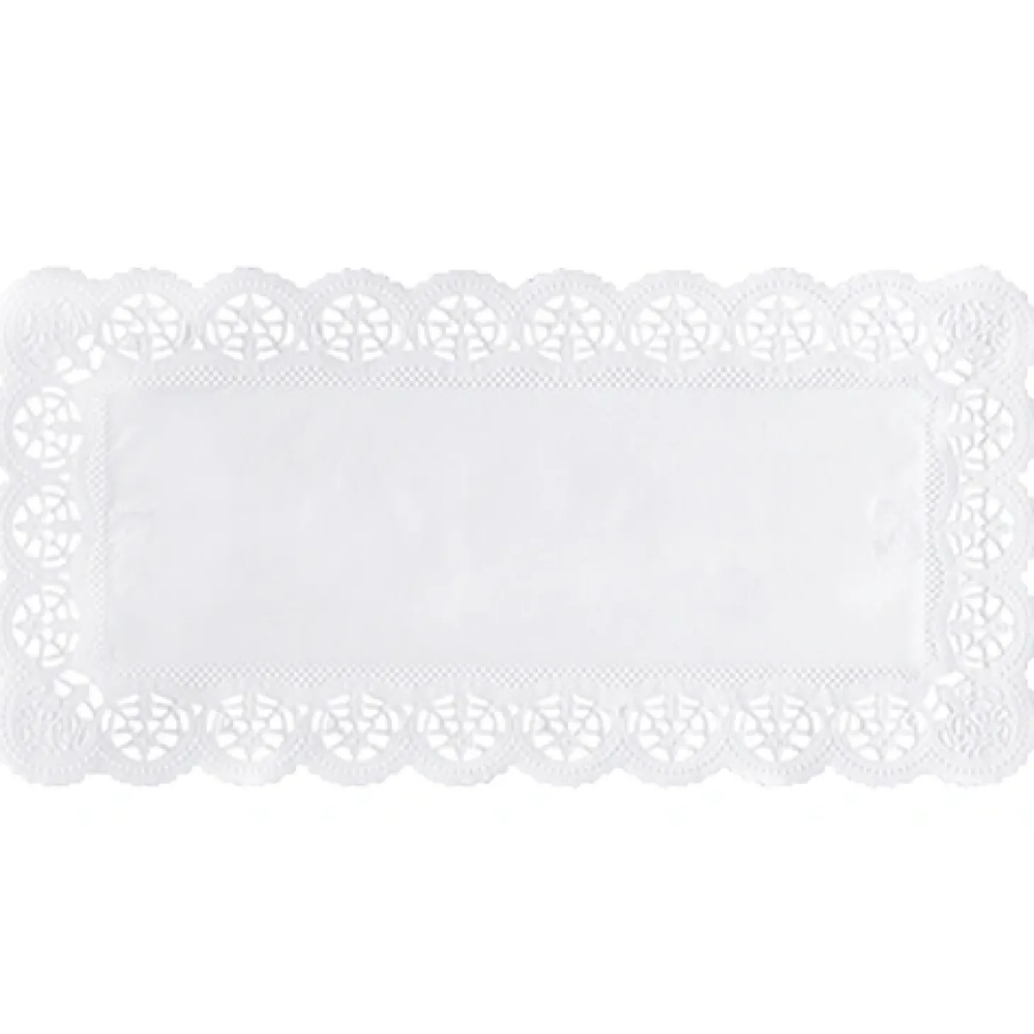 PAPSTAR Spitzenpapiere eckig 34 cm x 17 cm weiß