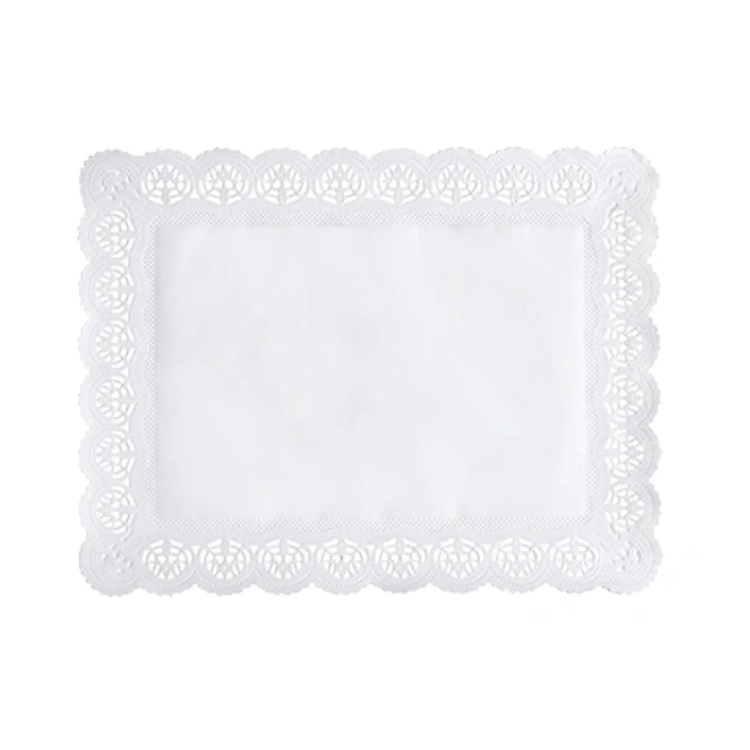 PAPSTAR Spitzenpapiere eckig 34 cm x 26 cm weiß