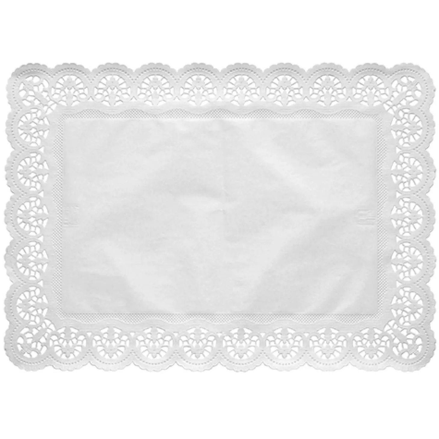 PAPSTAR Spitzenpapiere eckig 53 cm x 32,5 cm weiß