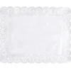 PAPSTAR Spitzenpapiere eckig 46 cm x 36 cm weiß