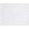 PAPSTAR Spitzenpapiere eckig 40 cm x 30 cm weiß