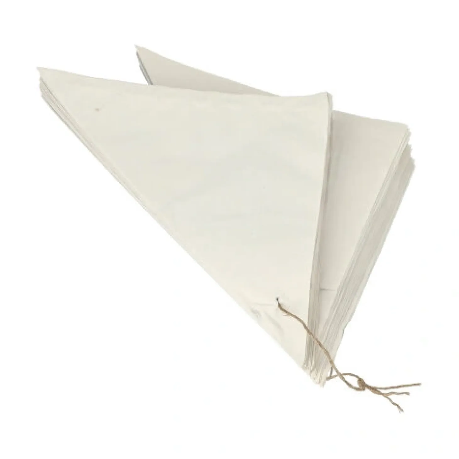 PAPSTAR Spitztüten, Cellulose, gefädelt 19 cm x 18,5 cm x 26,5 cm weiß Füllinhalt 125 g
