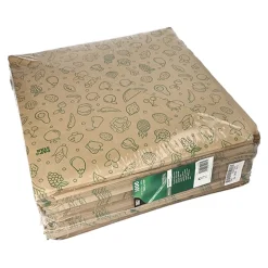 PAPSTAR Spitztüten, Kraftpapier 48 cm x 34 cm x 34 cm braun "Fruits & Vegs" Füllinhalt 1000 g