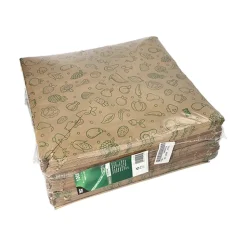 PAPSTAR Spitztüten, Kraftpapier 44 cm x 31 cm x 31 cm braun "Fruits & Vegs" Füllinhalt 750 g