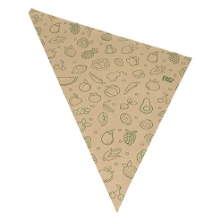 PAPSTAR Spitztüten, Kraftpapier 52,5 cm x 37 cm x 37 cm braun "Fruits & Vegs" Füllinhalt 1500 g