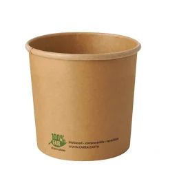 PAPSTAR Suppenbecher, Pappe "pure" 760 ml Ø 11,5 cm, 11 cm braun