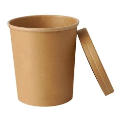 PAPSTAR Suppenbecher, Pappe rund 940 ml Ø 11,5 cm, 13 cm braun