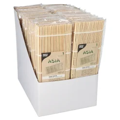 PAPSTAR Sushi-Matte Bambus "ASIA" 24 cm x 24 cm natur, 50 x 1 Stück
