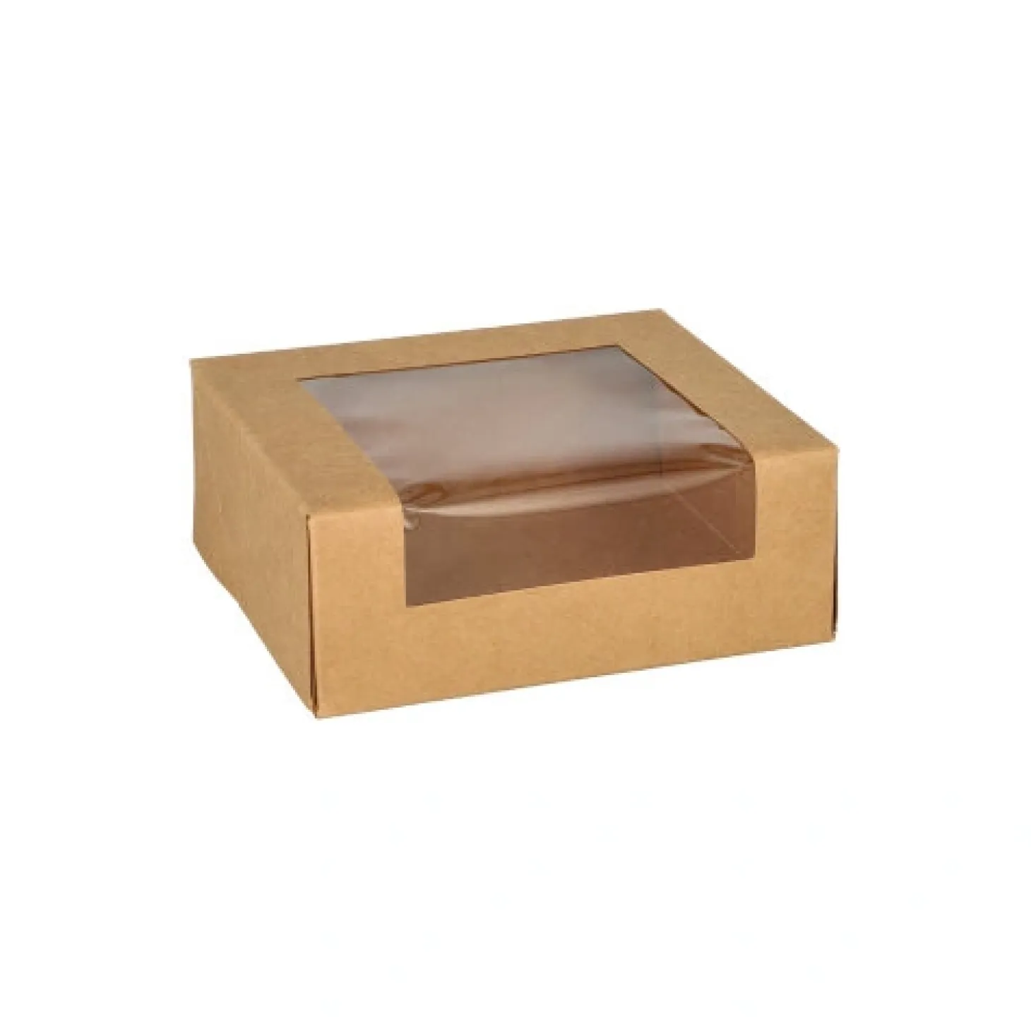 PAPSTAR Sushi-Schalen Pappe, PLA-beschichtet eckig 4,5 cm x 12 cm x 10 cm braun
