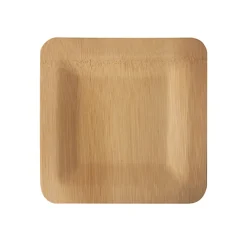 PAPSTAR Teller, Bambus "pure" eckig 1,5 cm x 18 cm x 18 cm