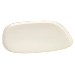 PAPSTAR Teller groß, Zuckerrohr "pure" 1,3 cm x 30 cm x 30 cm weiß "Belle Vie, Ligne Carrée", 8 x 12 Stück