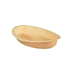 PAPSTAR Teller, Palmblatt "pure" oval 18 cm x 11,5 cm x 3 cm, 20 x 6 Stück