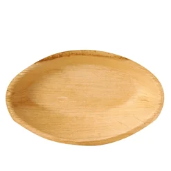 PAPSTAR Teller, Palmblatt "pure" oval 18 cm x 11,5 cm x 3 cm, 4 x 25 Stück