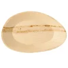 PAPSTAR Teller, Palmblatt "pure" oval 26 cm x 17 cm x 2,5 cm, 25 Stück