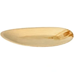 PAPSTAR Teller, Palmblatt "pure" oval 32 cm x 18 cm x 3 cm