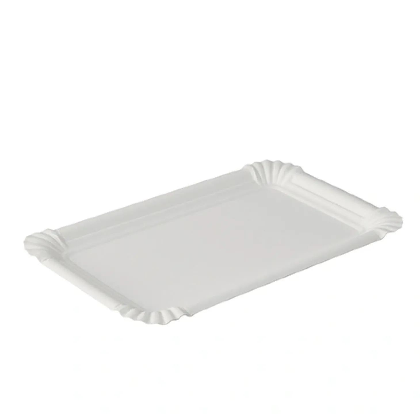 PAPSTAR Teller, Pappe "pure" eckig 11 cm x 17,5 cm weiß