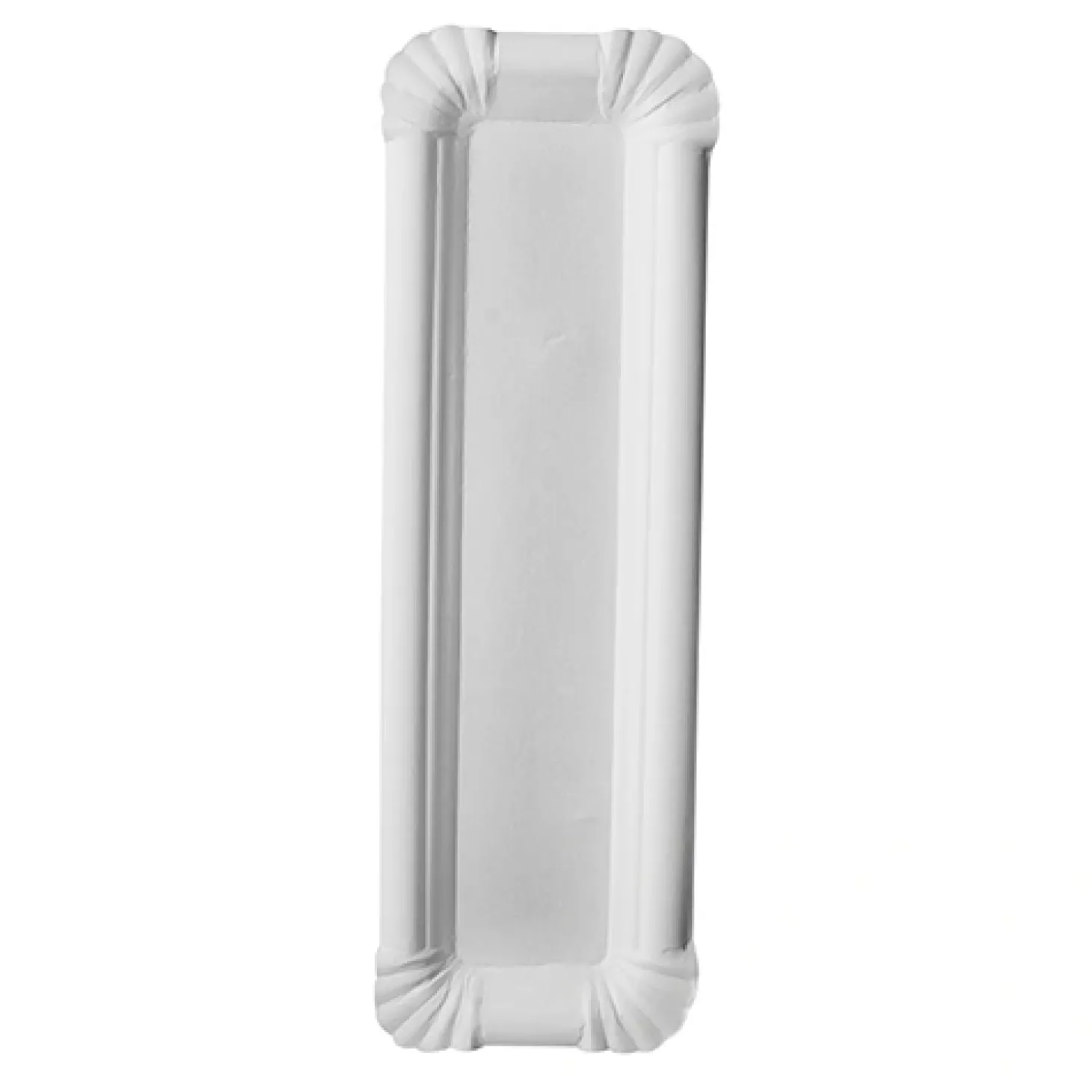 PAPSTAR Teller, Pappe "pure" eckig 6,5 cm x 22 cm weiß