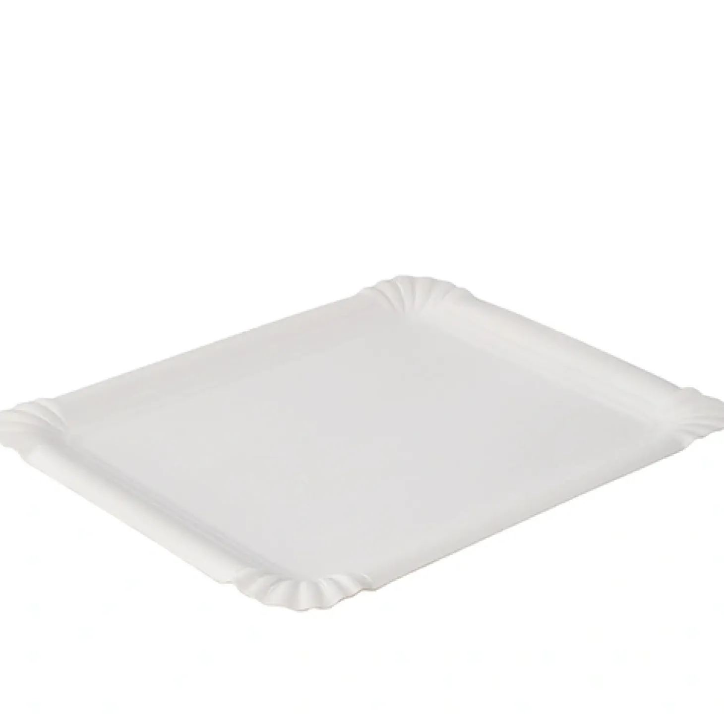 PAPSTAR Teller, Pappe "pure" eckig 16,5 cm x 20 cm weiß