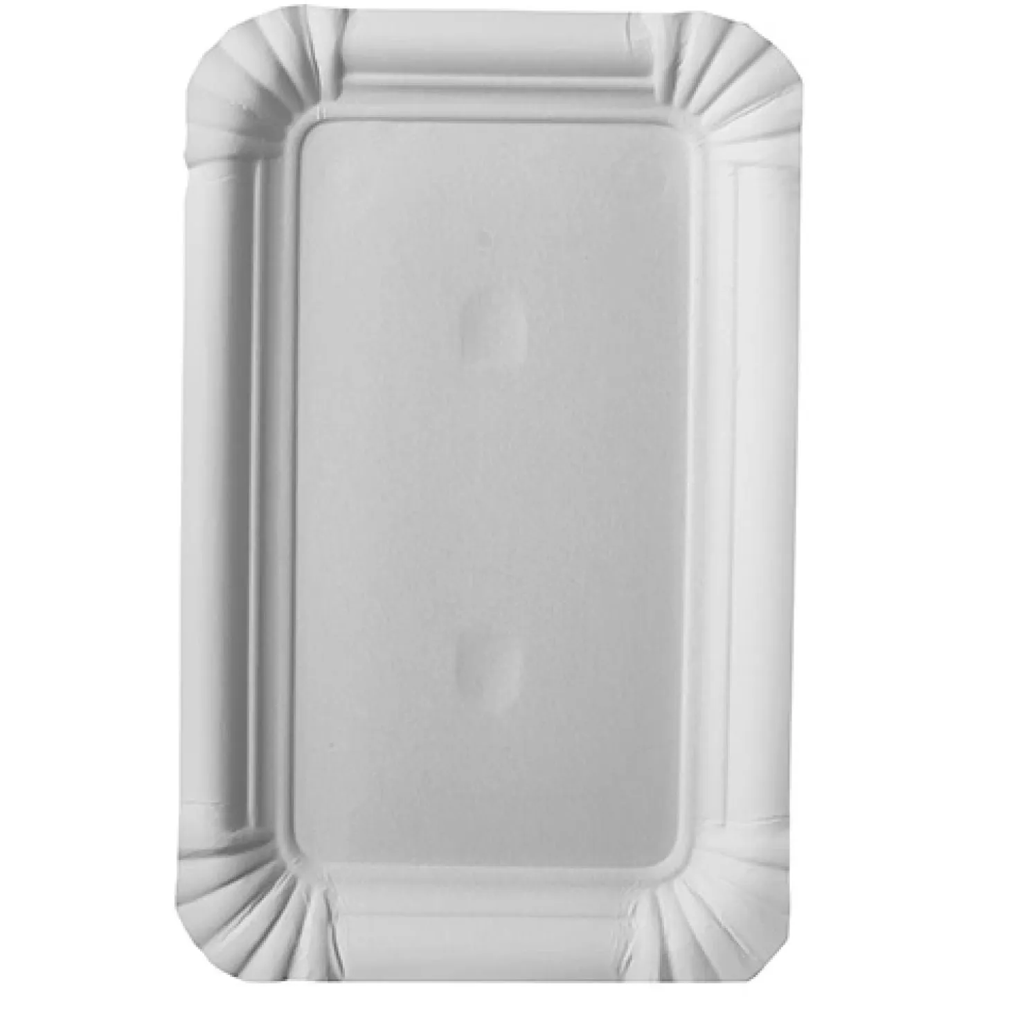 PAPSTAR Teller, Pappe "pure" eckig 10 cm x 16 cm weiß, 16 x 25 Stück