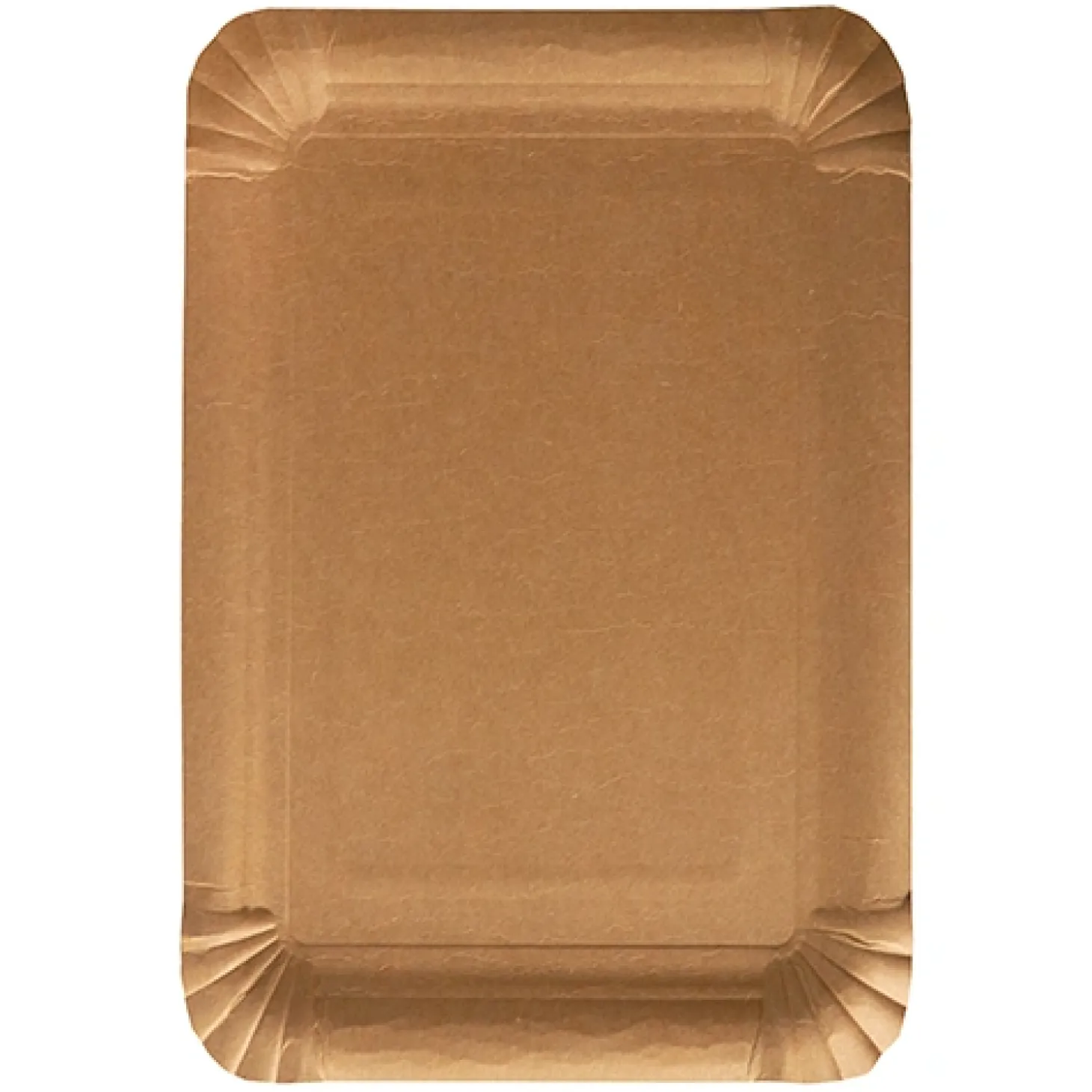 PAPSTAR Teller, Pappe "pure" eckig 18 cm x 26 cm braun