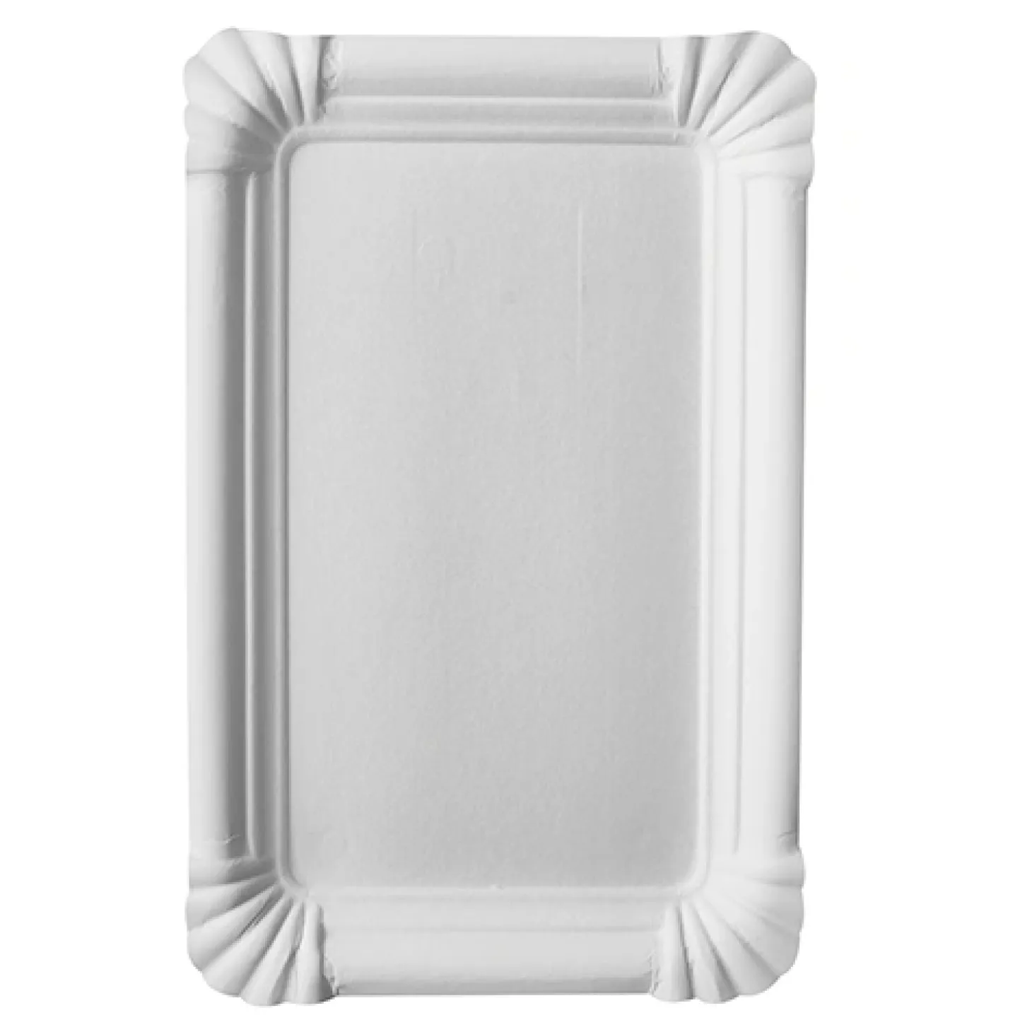 PAPSTAR Teller, Pappe "pure" eckig 13 cm x 20 cm weiß, 4 x 250 Stück