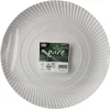 PAPSTAR Teller, Pappe "pure" rund Ø 32 cm, 2 cm weiß, 10 x 10 Stück