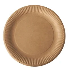 PAPSTAR Teller, Pappe "pure" rund Ø 23 cm braun, 20 x 20 Stück