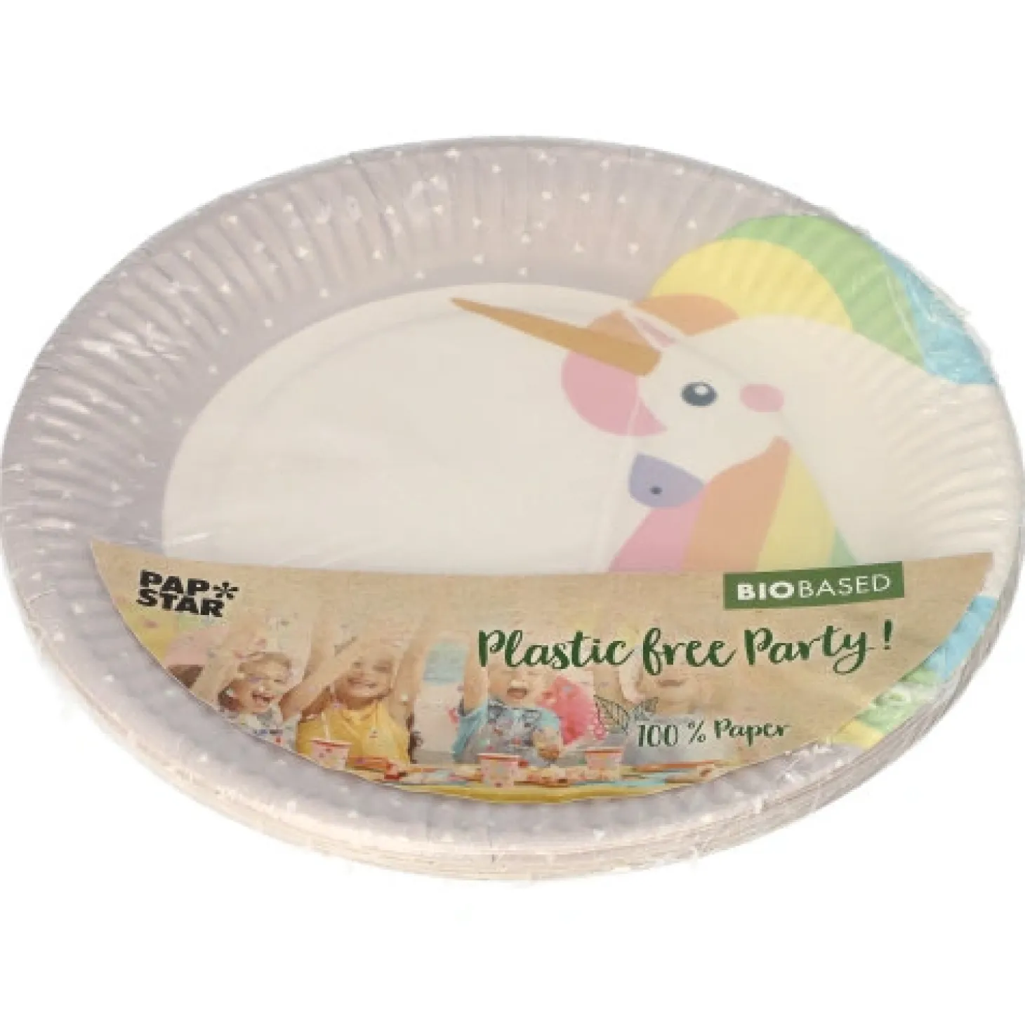 PAPSTAR Teller, Pappe rund Ø 23 cm "Unicorn"