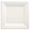 PAPSTAR Teller, Zuckerrohr "pure" eckig 26 cm x 26 cm weiß, 12 x 12 Stück