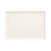 PAPSTAR Teller Zuckerrohr "pure" eckig 17,5 cm x 12,5 cm x 1 cm weiß "Cella"