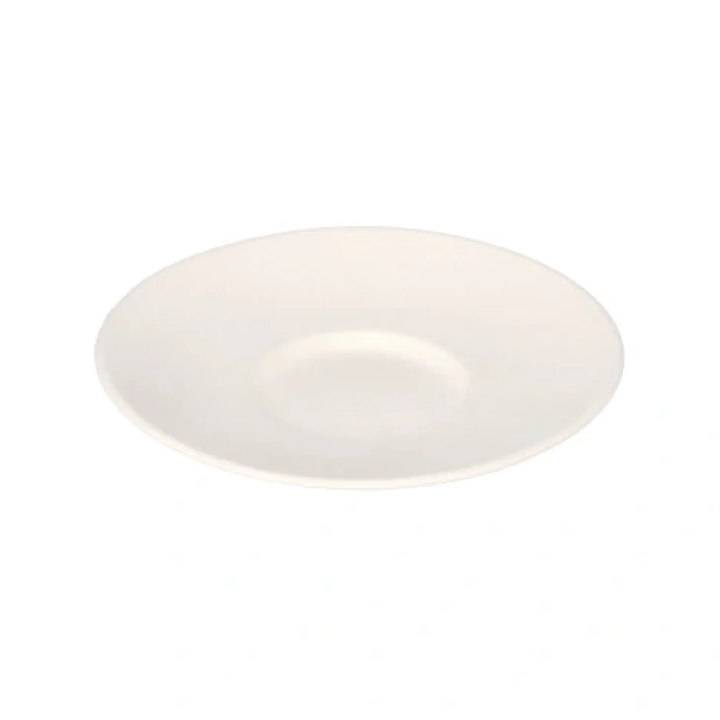 PAPSTAR Teller Zuckerrohr "pure" rund Ø 14,5 cm, 2 cm weiß "Cella", 12 x 50 Stück