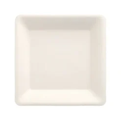 PAPSTAR Teller, Zuckerrohr "pure" eckig 15,5 cm x 15,5 cm weiß, 10 x 50 Stück