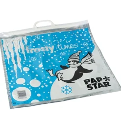 PAPSTAR Tiefkühltragetaschen, LDPE 18 l 52 cm x 52 cm "Frosty Times"