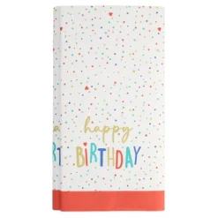 PAPSTAR Tischdecke, Papier 120 cm x 180 cm "Happy Birthday"