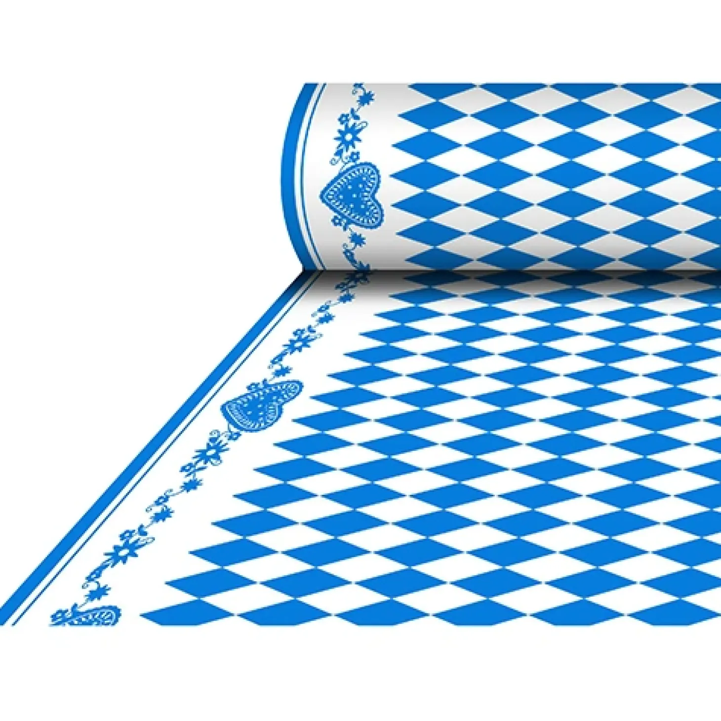 PAPSTAR Tischdecke, stoffähnlich, Airlaid 25 m x 1,18 m "Bayrisch Blau"
