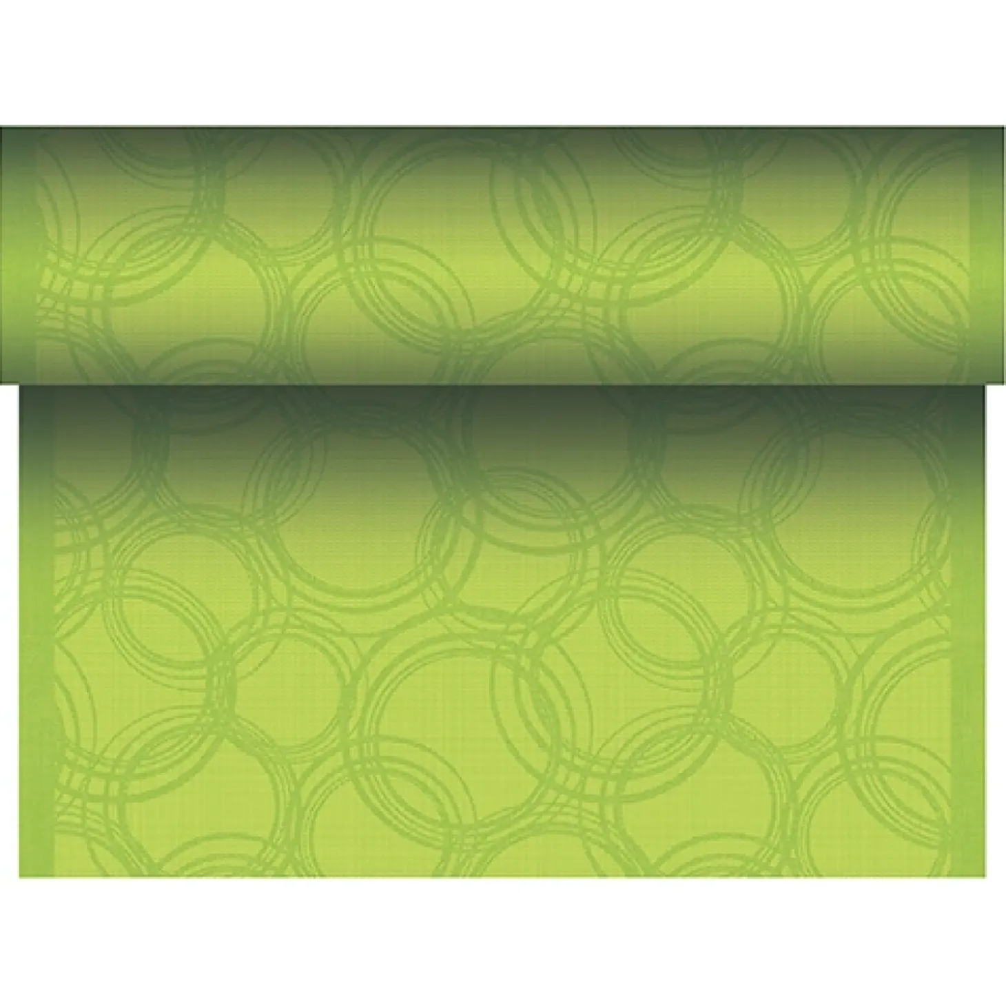 PAPSTAR Tischläufer, stoffähnlich, PV-Tissue Mix "ROYAL Collection" 24 m x 40 cm limonengrün "Bubbles"