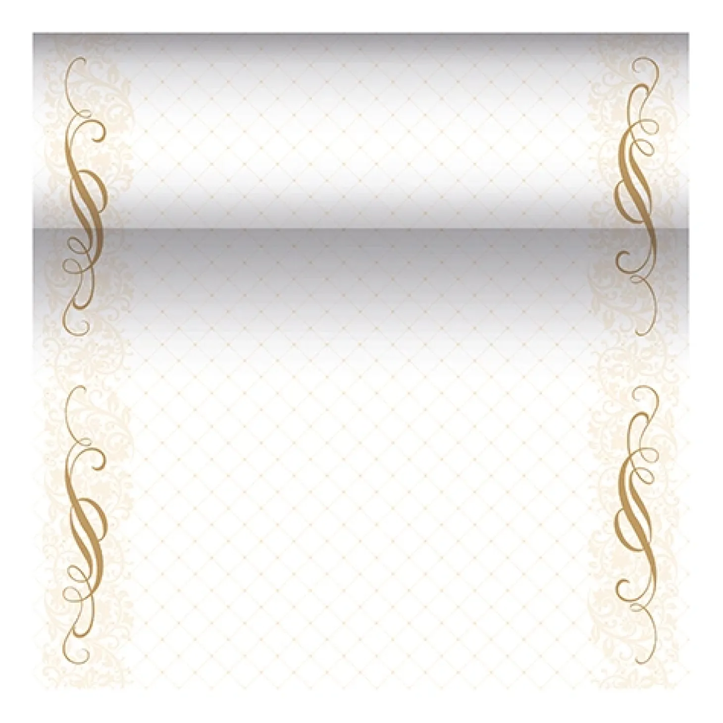 PAPSTAR Tischläufer, stoffähnlich, PV-Tissue Mix "ROYAL Collection" 24 m x 40 cm gold "Megan"