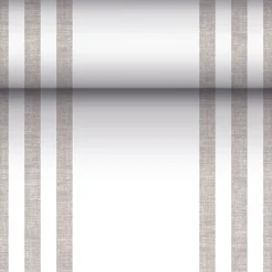 PAPSTAR Tischläufer, stoffähnlich, PV-Tissue Mix "ROYAL Collection" 24 m x 40 cm grau "Lines"