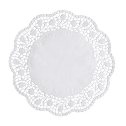 PAPSTAR Tortenspitzen rund Ø 28 cm weiß