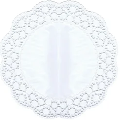 PAPSTAR Tortenspitzen rund Ø 36 cm weiß, 25 x 6 Stück