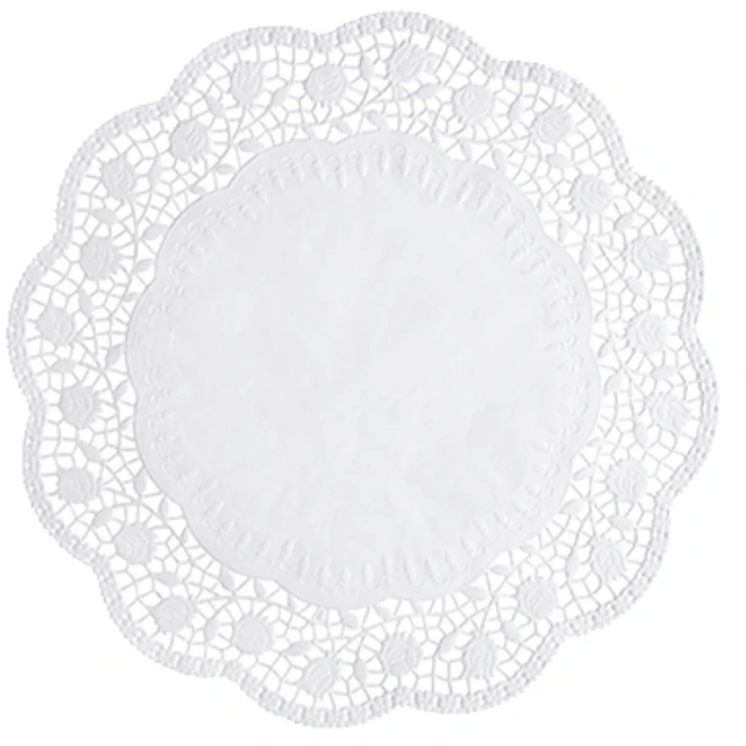 PAPSTAR Tortenspitzen rund Ø 36 cm weiß, 20 x 100 Stück