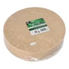 PAPSTAR Tortenunterlagen, Pappe "pure" rund Ø 28 cm braun mit gezacktem Rand