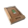 PAPSTAR Tragetabletts, Pappe "pure" 4,5 cm x 45,7 cm x 30,7 cm braun "100% Fair"