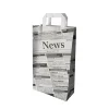 PAPSTAR Tragetaschen, Papier 36 cm x 22 cm x 10 cm "Newsprint" mit Tragegriff