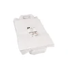 PAPSTAR Tragetaschen, Papier 36 cm x 22 cm x 10 cm weiß mit Tragegriff