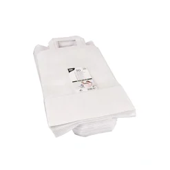 PAPSTAR Tragetaschen, Papier 36 cm x 22 cm x 10 cm weiß mit Tragegriff