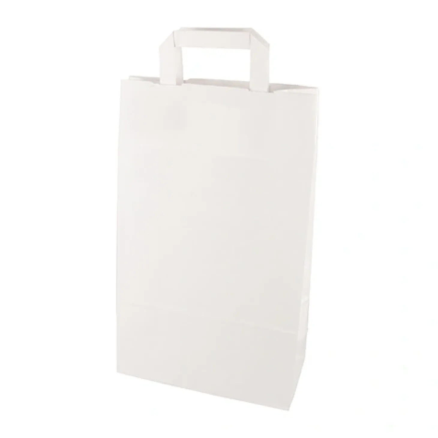 PAPSTAR Tragetaschen, Papier 36 cm x 22 cm x 10 cm weiß mit Tragegriff