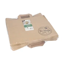 PAPSTAR Tragetaschen, Papier 27 cm x 32 cm x 17 cm braun 